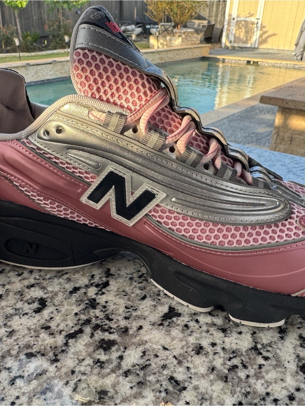 New Balance Pink and Silver Casual Running Shoes size 11 women’s - Picture 6 of 11
